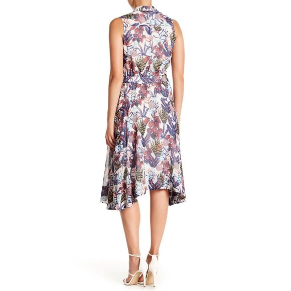 Grey Jason Wu Work + Sea Womens A Line Dress Multicolor Floral Lined 2 NWT - Picture 3 of 14